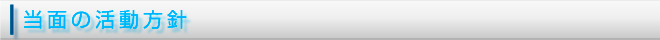 当面の活動方針