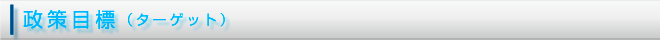 政策目標（ターゲット）